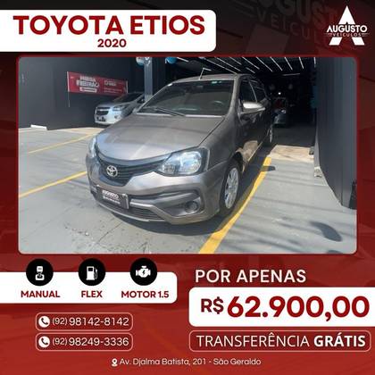 TOYOTA ETIOS 1.5 X PLUS SEDAN 16V FLEX 4P MANUAL TOYOTA ETIOS 1.5 X PLUS SEDAN 16V FLEX 4P MANUAL